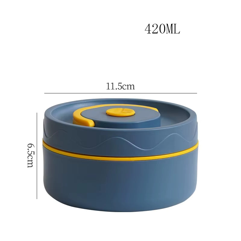 Portable Thermos Lunch Box Set Stackable Bento Box for Kids Adults School Picnic Fruit Salad Food Container Insulated Lunch Bag