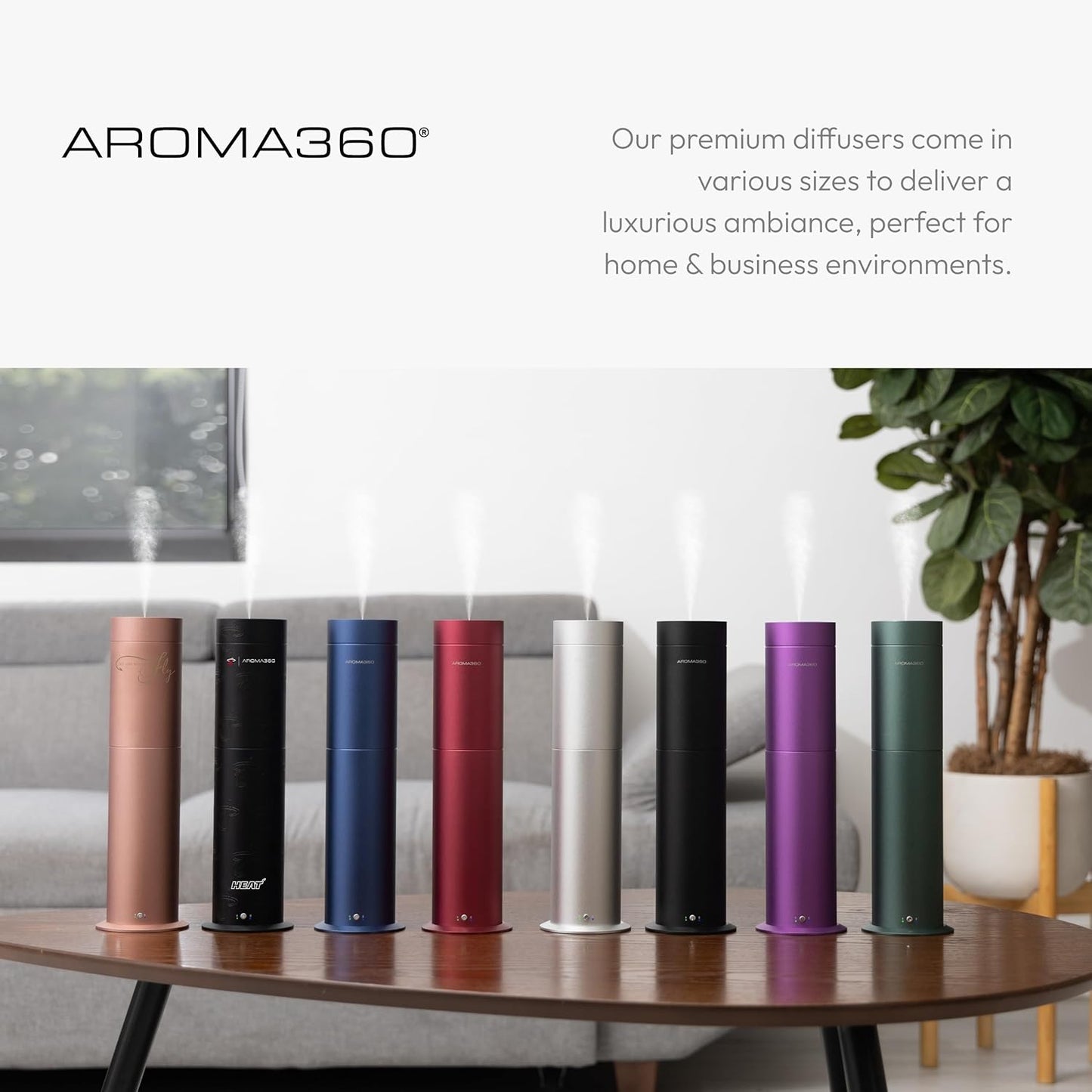 - Wireless Pro Essential Oil Diffuser - 600 Sq Ft Coverage - Cordless & Portable with Remote - Aromatherapy Scent Diffuser - Home, Spa, Office & Business - Air Freshener - Blue